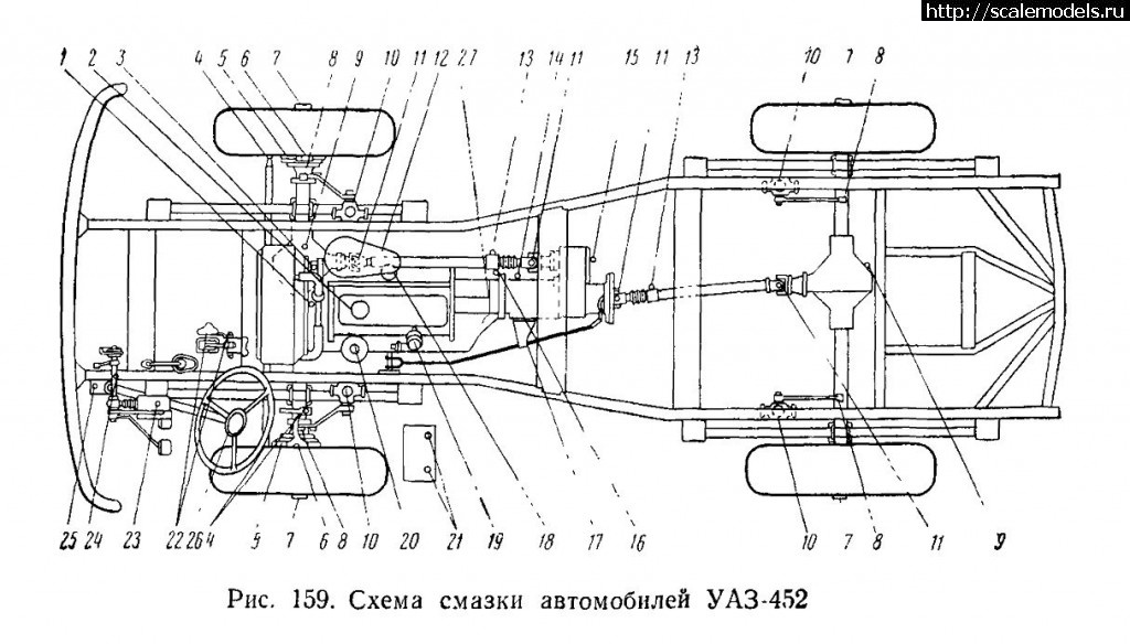 Рама уаз 469 чертеж