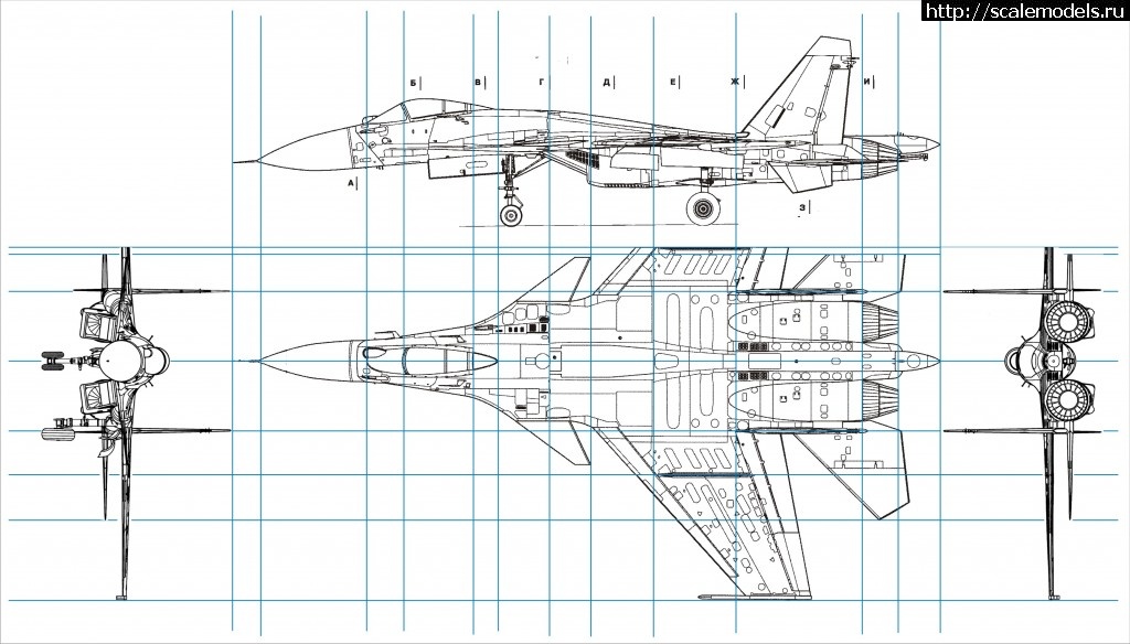 Су 35 чертеж