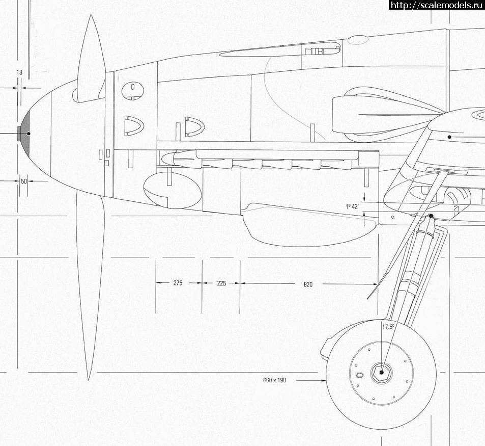 Bf 109 чертеж