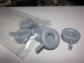  Def. Model. 1/35 HMMWV MT/R Wheel Set-sagged