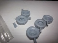  Def. Model. 1/35 HMMWV MT/R Wheel Set-sagged