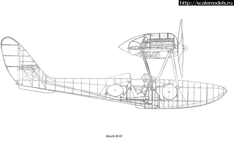 Macchi m33 чертеж модели