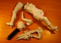 Resin Bench Models 1/6 Special Force Girl