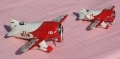 Testors 1/48 Gee Bee R-1, Amodel 1/72 Gee Bee R-2