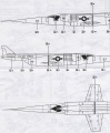  Lindberg 1/48 Douglas X-3 Stiletto