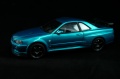 Tamiya 1/24 Nissan Skyline R34 blue green