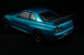 Tamiya 1/24 Nissan Skyline R34 blue green