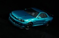 Tamiya 1/24 Nissan Skyline R34 blue green