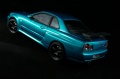 Tamiya 1/24 Nissan Skyline R34 blue green