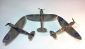 Airfix, AZModel, Tamiya 1/72 Spitfire I, Spitfire II, Spitfire  