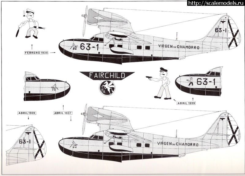 1451822872_escanear0015tp8.jpg : #1210796/ 1/72 Azur Fairchild 91 VIRGEN DE CHAMORRO. .  