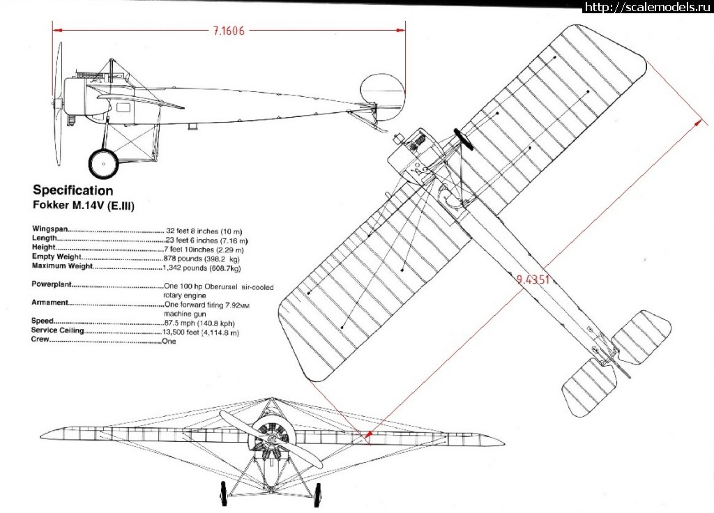 1458727027_002.jpg : #1241290/ Fokker E.II Eindecker (Airfix 1/72)  