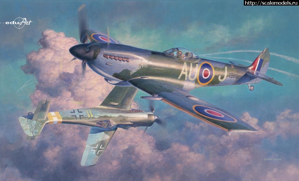 1458847618_11100x_artwork_z1.jpg : Eduard 1/48 Spitfire Mk.XVI  Fw 190D-9 (The Rise of the Bubbletops)  