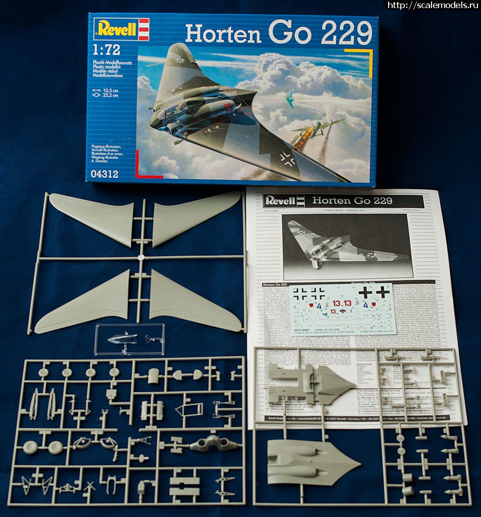 1459581679_scale_tmp.jpg : Revell 1/72 Horten Ho IX ( Gotha Go 229)  