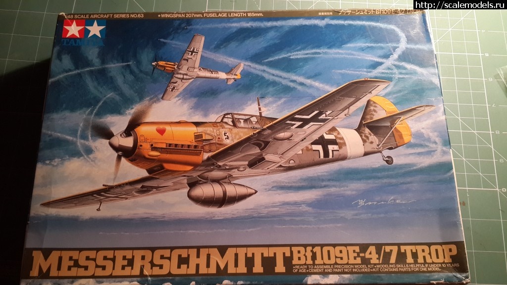 1459617833_20160402_200657.jpg : 1/48 Tamiya Bf 109E-4/(9/ZG 1)" !"   