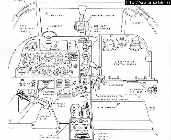 1459673239_for-cockpit.jpg : #1246674/ Sword 1/72 Douglas F3D-2 Skyknight  