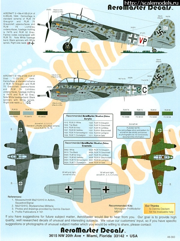 1460056980_AeroMaster_48-360_Instructions2.jpg : #1248816/   Me-410B-2/U4, 1:48, MENG  