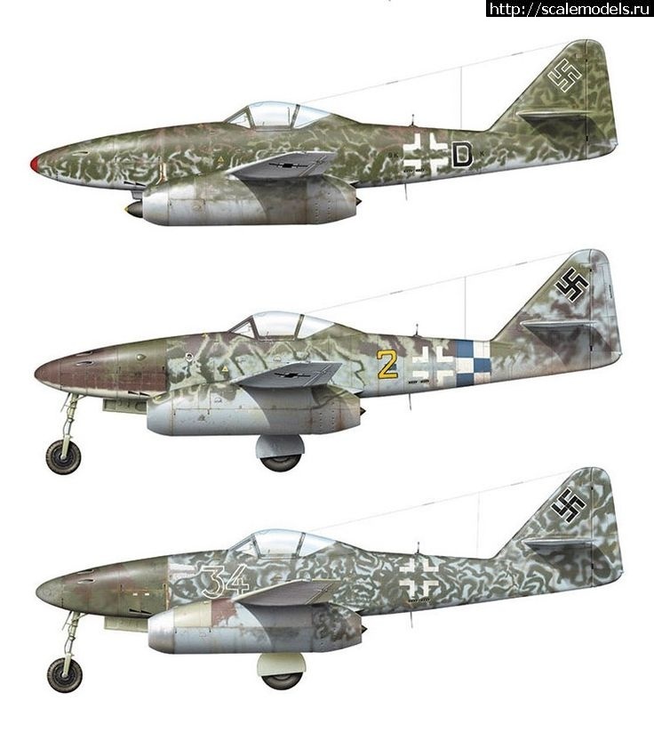 1461140510_1461055413_e265e68d640b965b8e725c7bc0e857e7.jpg : #1253876/ 1/32 Trumpeter Messerschmitt Me-262 A-1a !  