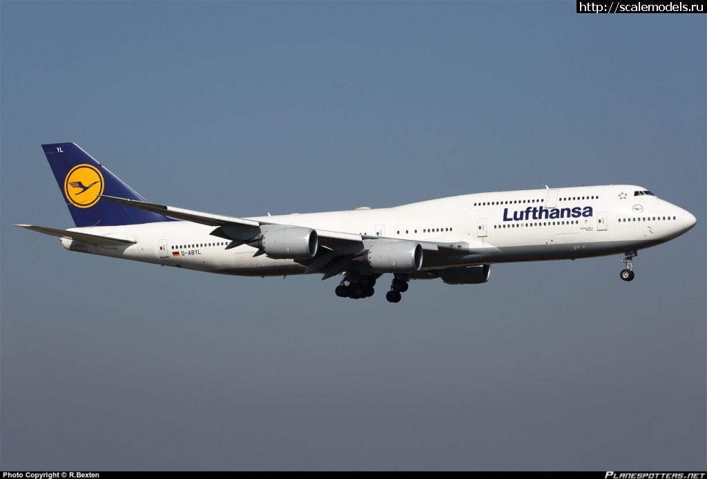 1461590932_d-abyl-lufthansa-boeing-747-830_PlanespottersNet_692069.jpg : #1255628/ 1/144 Boeing 747-8 Zvezda (7FEET/Atlant)  