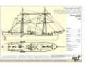   1/350 Peruvian Huascar Ironclad Turret Ship, 1866