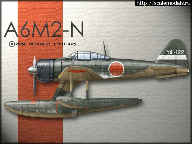 1468906028_a6m2wallpapertd_small.jpg : #1278969/ NAKAJIMA A6M2-N (RUFE) 1:48   2-   