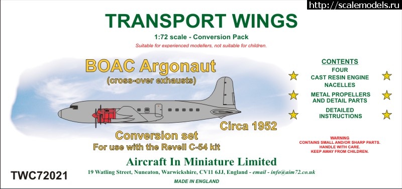 1469598667_image.jpeg :  AIM72 Transport wings 1/72 DC-4/C-54  