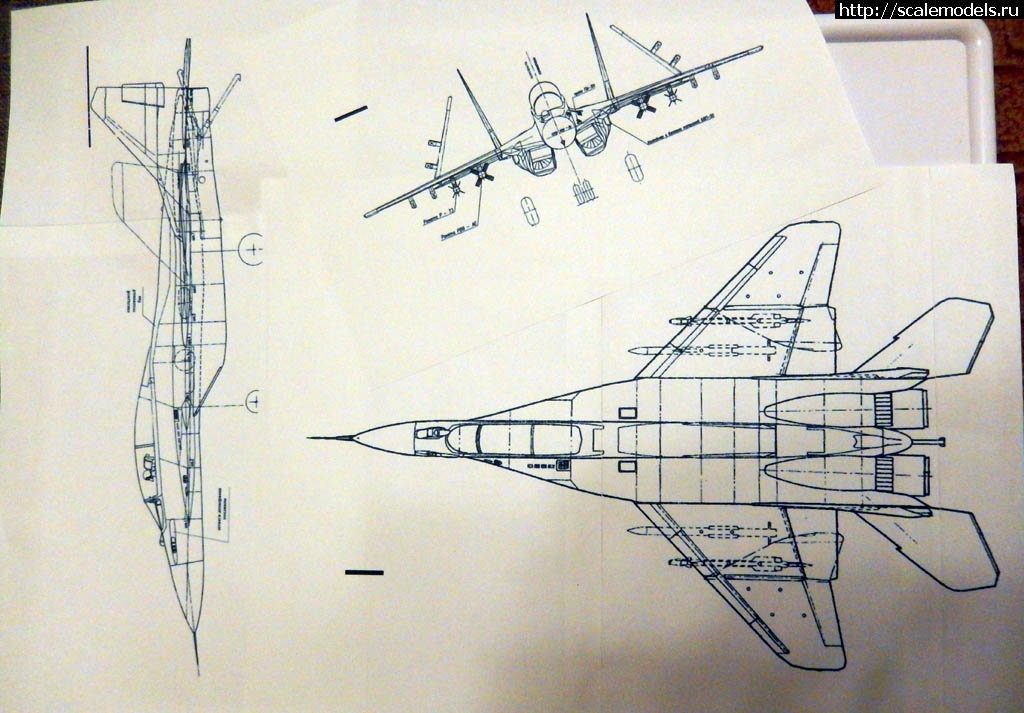 Истребитель миг 29 чертеж