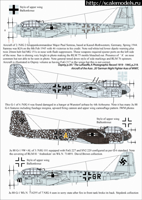 1471523971_db_p13.gif :  AIMS 1/48 Mistel 1,2,3  Ju 88 G-1 Collection    