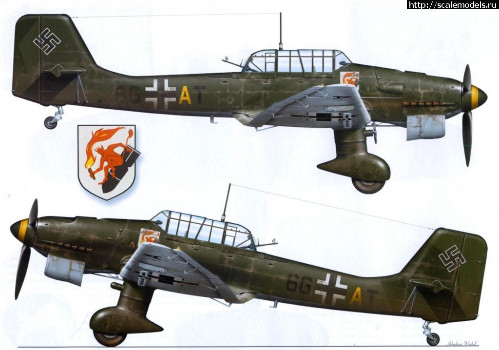 1472719218_Artwork-Junkers-Ju-87B-Stuka-9.jpg : Re:  1/72 Ju-87B2(#10266) - /  1/72 Ju-87B2(#10266) -   