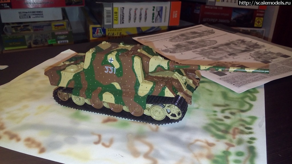 1476729821_20161017_175717.jpg : #1302692/ Jagdtiger early production 1/48 Tamiya !!!  