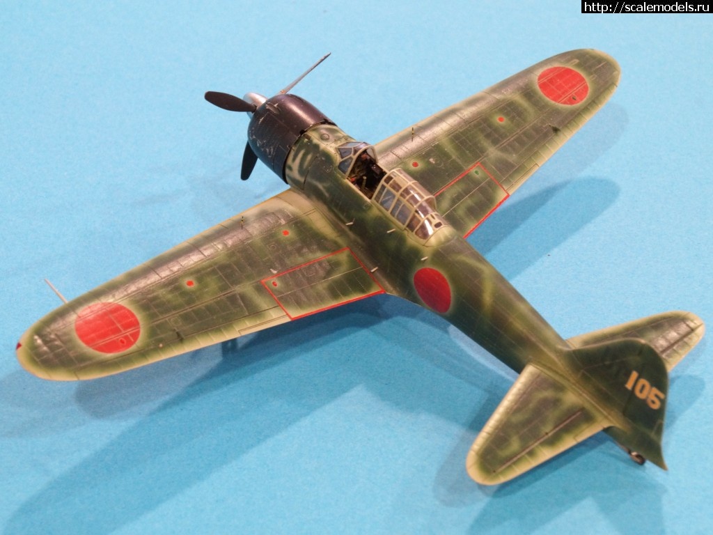 1485871816_DSC04349.jpg : #1339950/ Tamiya A6M3 Zero 1/72 -   