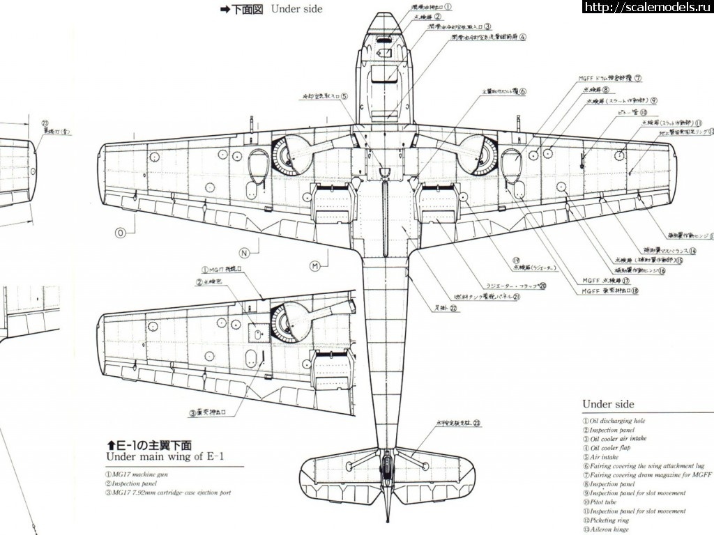 Bf 109 чертеж