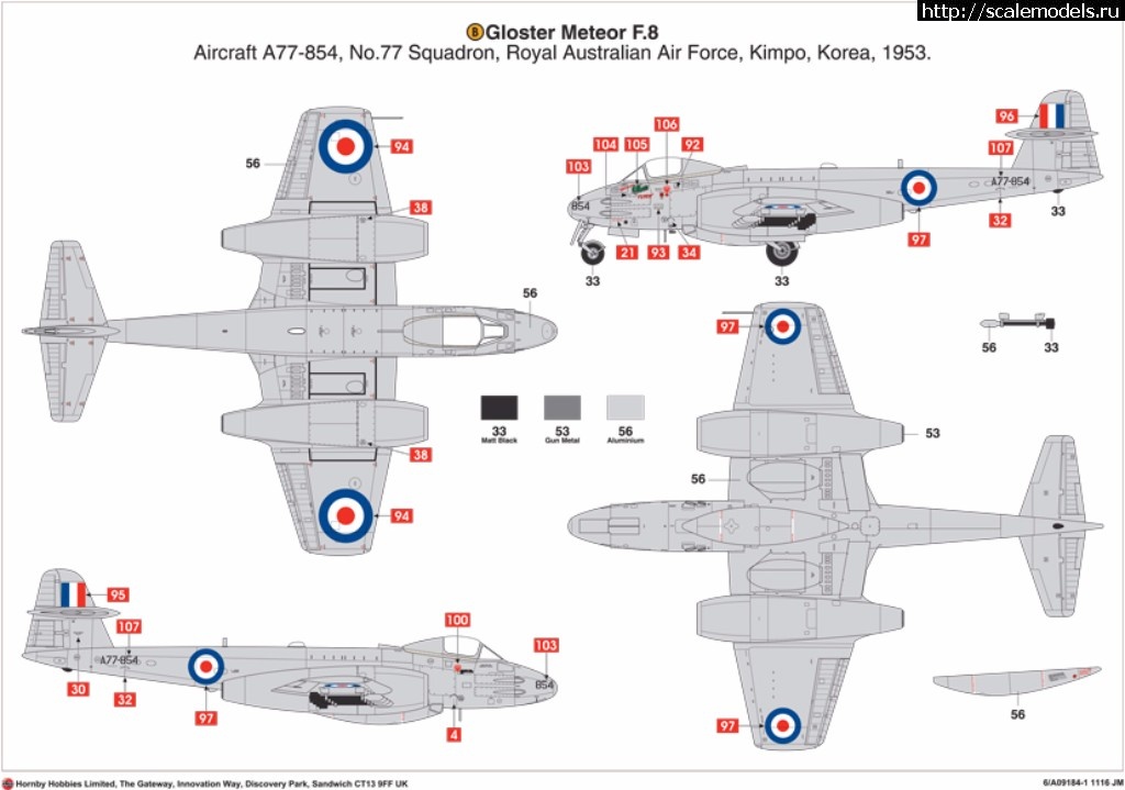 1487887748_WB41-ImageM.jpg :  Airfix 1/48 Gloster Meteor F.8 Korean War -      