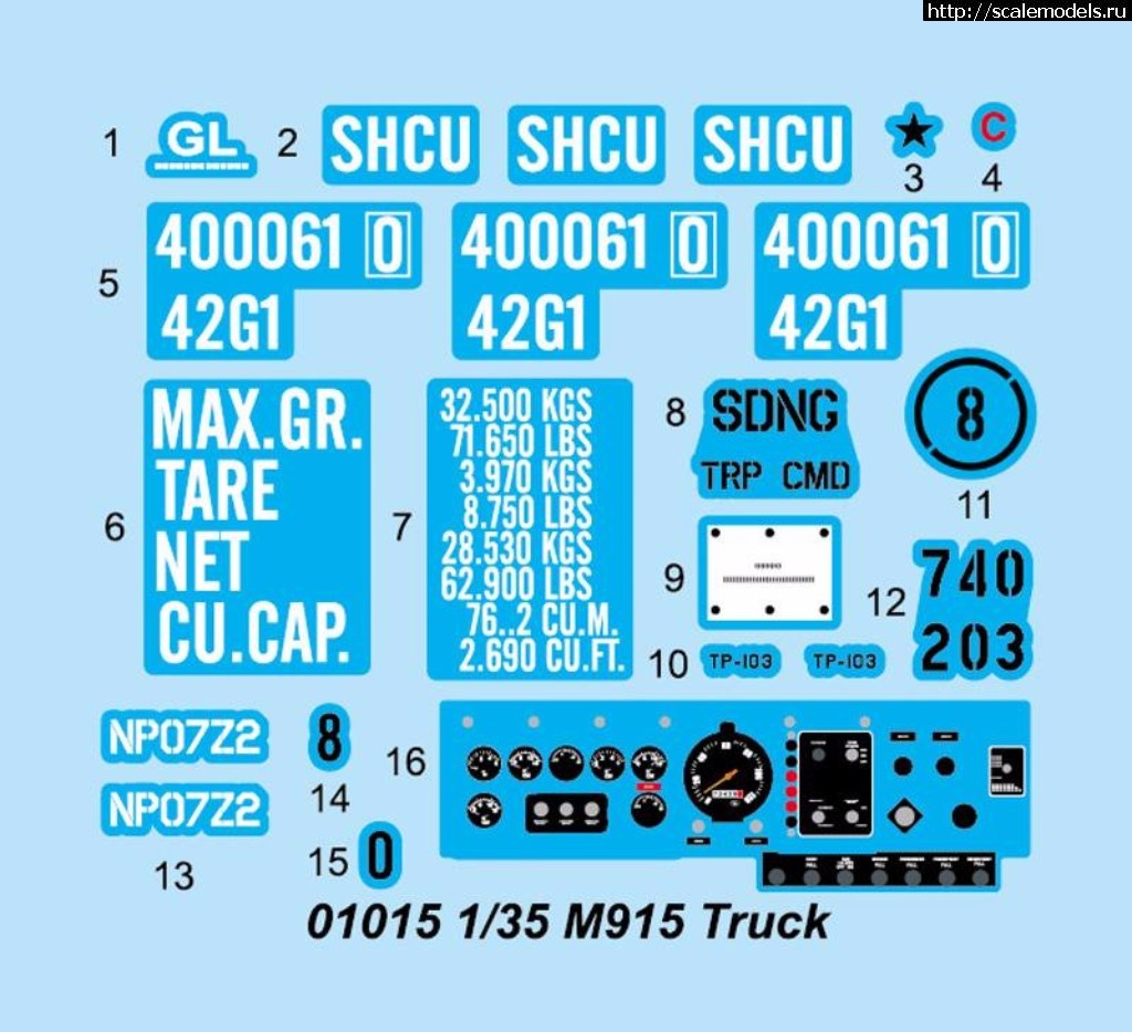 1489262494_17191234_758849827606946_6038407837574428111_n.jpg :  Trumpeter 1/35 M915 Line Haul Tractor with M872 trailer & 40FT Container   