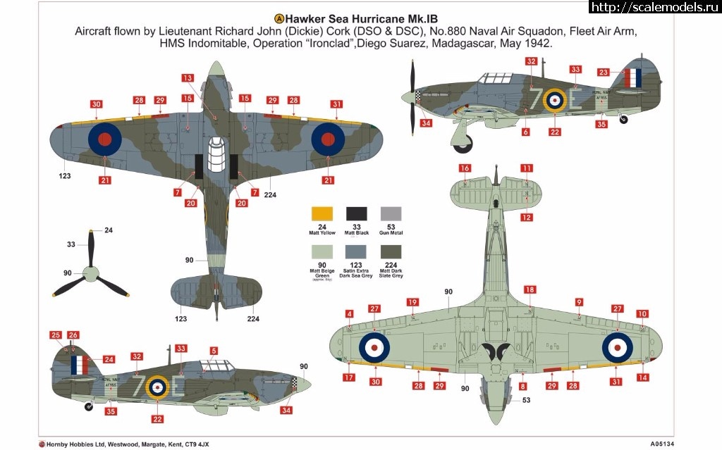 1490157839_a05134-layout-a.jpg :  Airfix 1/48 Hawker Sea Hurricane Mk.IB  