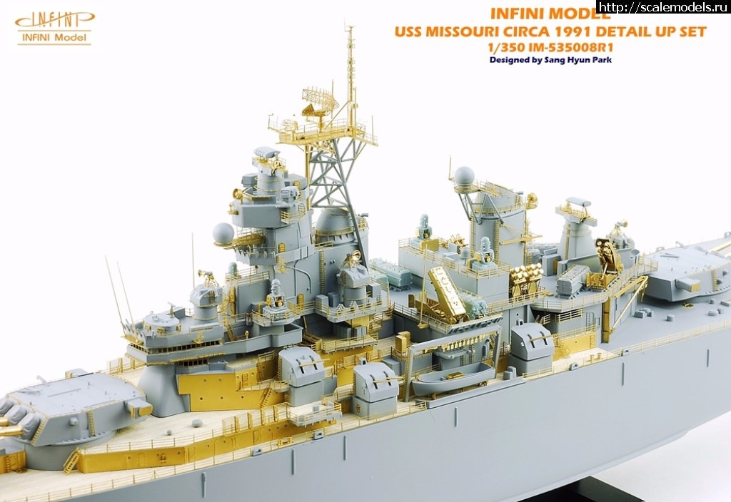 1490159043_33335266082_c69296fc99_b.jpg :  Infini-model 1/350 USS Missouri BB-63 Circa1991 Detail Up Set for Tamiya  