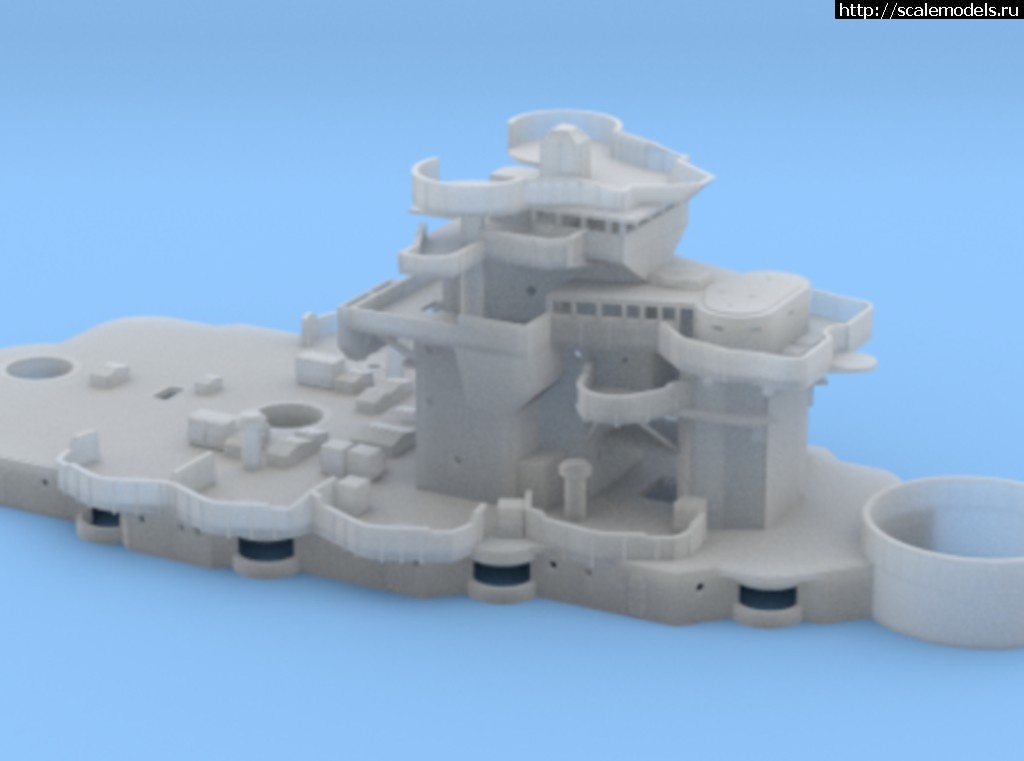 1491983888_710x528_18407097_10613584_1491916529.jpg :  Model Monkey 1/350 USS West Virginia BB-48 Superstructure (1941)  