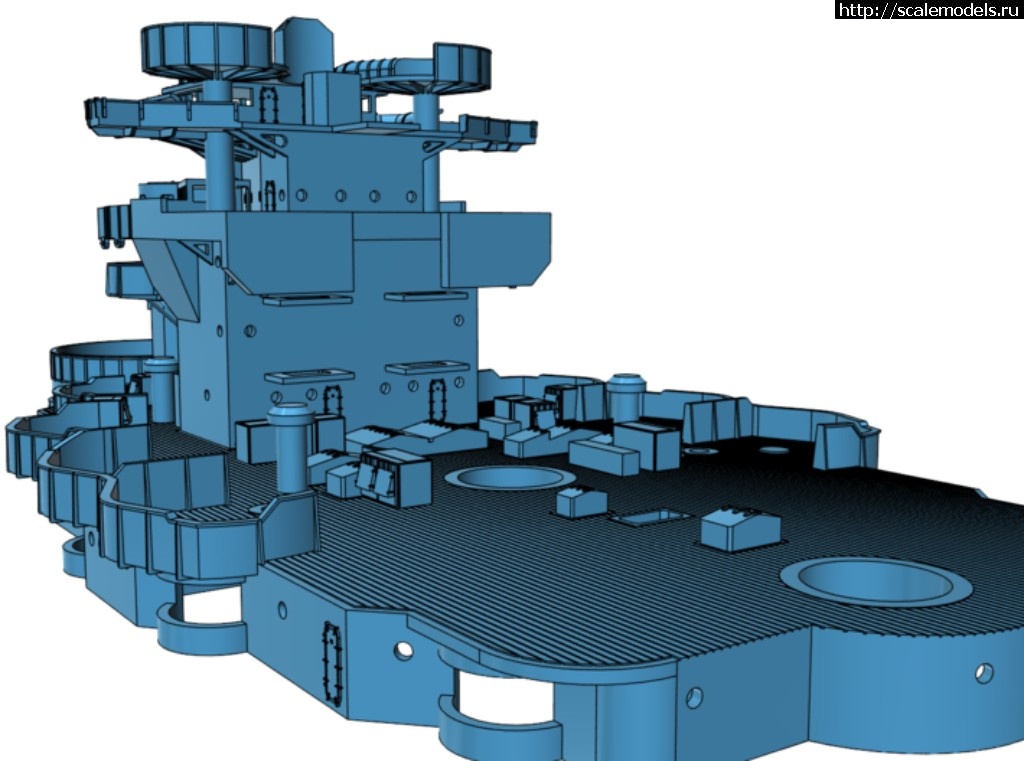 1491983891_710x528_18407104_10613584_1491916529.jpg :  Model Monkey 1/350 USS West Virginia BB-48 Superstructure (1941)  