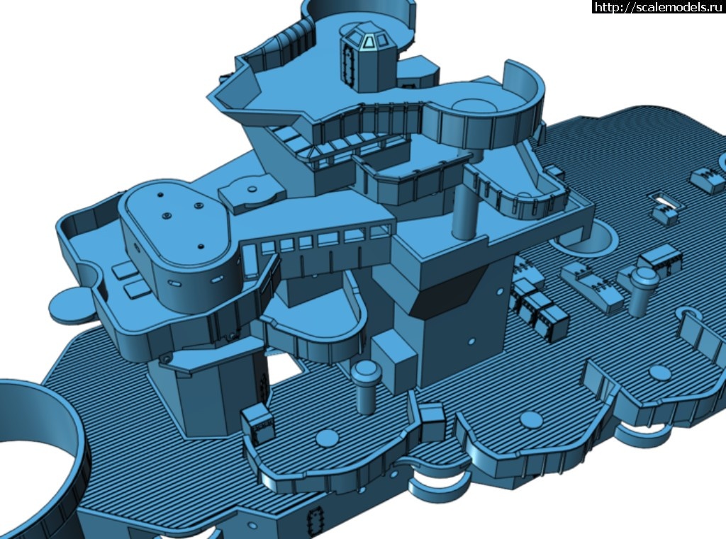 1491983891_710x528_18407105_10613584_1491916529.jpg :  Model Monkey 1/350 USS West Virginia BB-48 Superstructure (1941)  