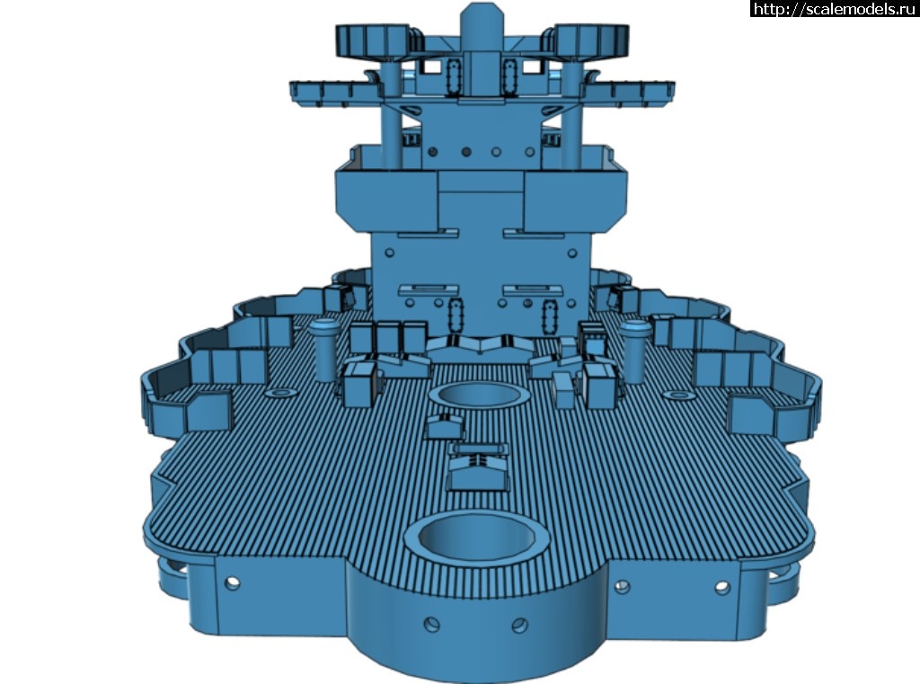 1491983893_710x528_18407108_10613584_1491916529.jpg :  Model Monkey 1/350 USS West Virginia BB-48 Superstructure (1941)  