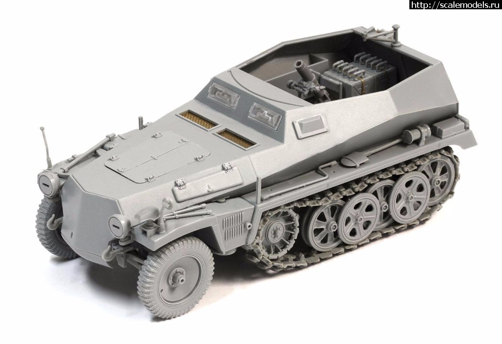 1492009125_17880115_1725776077448871_4903803086844439155_o.jpg :  Dragon 1/35 1/35 Sd.Kfz.250/7 Atle 8cm Mortar Carrier w/ Full Interior  