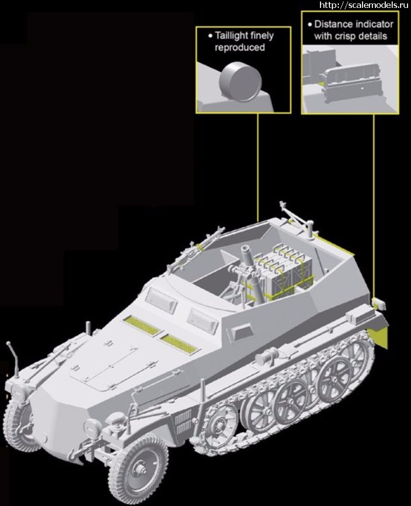 1492009130_l_DRA6858_MFU11.jpg :  Dragon 1/35 1/35 Sd.Kfz.250/7 Atle 8cm Mortar Carrier w/ Full Interior  