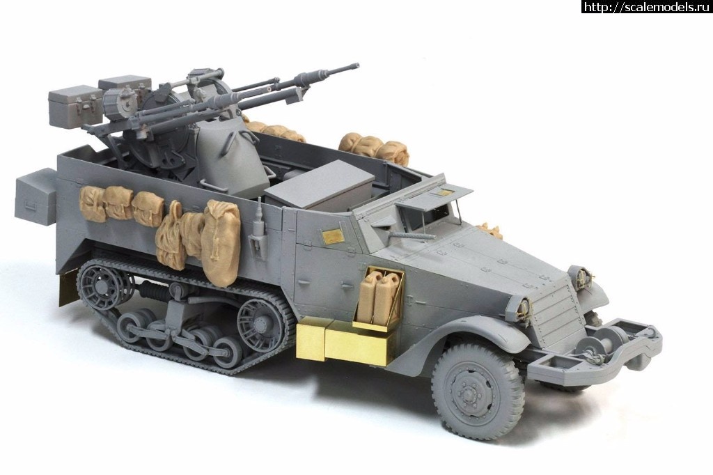 1492092443_17855443_1727266513966494_2303410357913215274_o.jpg :  Dragon 1/35 IDF M3 Halftruck w/TCM-20 Anti-Aircraft Gun  