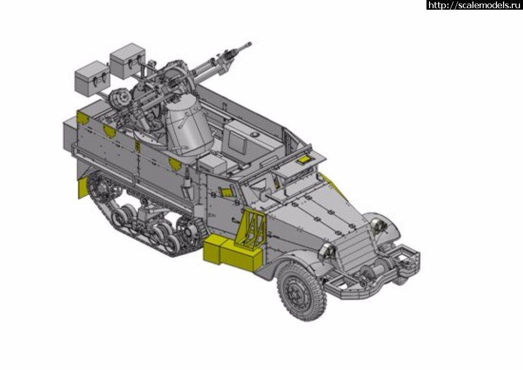 1492092446_l_DRA3586.jpg :  Dragon 1/35 IDF M3 Halftruck w/TCM-20 Anti-Aircraft Gun  