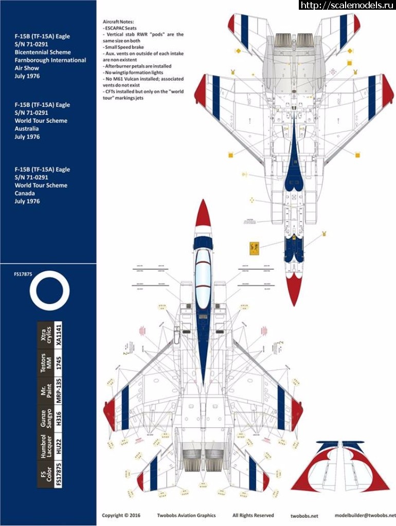 1492587978_18010758_10154920045700033_5548255176185379177_n.jpg :   Two Bobs 1/48 TF-15A Bicentennial Eagles  