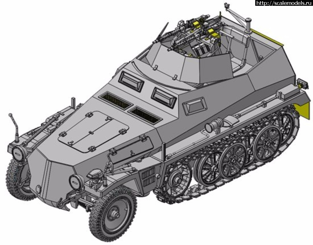 1492673190_l_DRA6878_MFU8.jpg :  Dragon 1/35 Sd.Kfz.250/4 Ausf A leichter Truppenluftschützpanzerwagen  