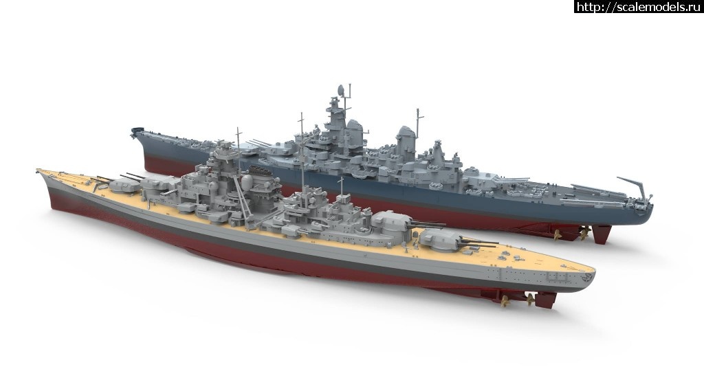 1496002950_18699689_1757396574285327_1801582738845011969_o.jpg :  Meng 1/700  Bismarck  Missouri (BB-63)  