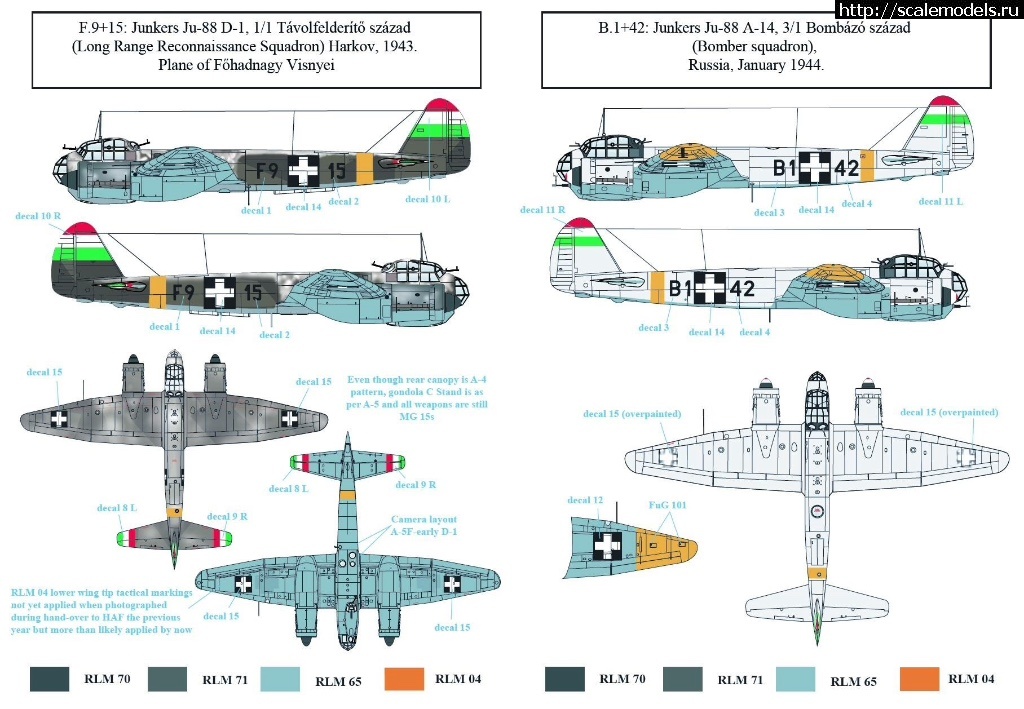 1498547224_image.jpeg :   SBS Model 1/72 & 1/48 Junkers Ju-88 in Hungarian Service WW II  
