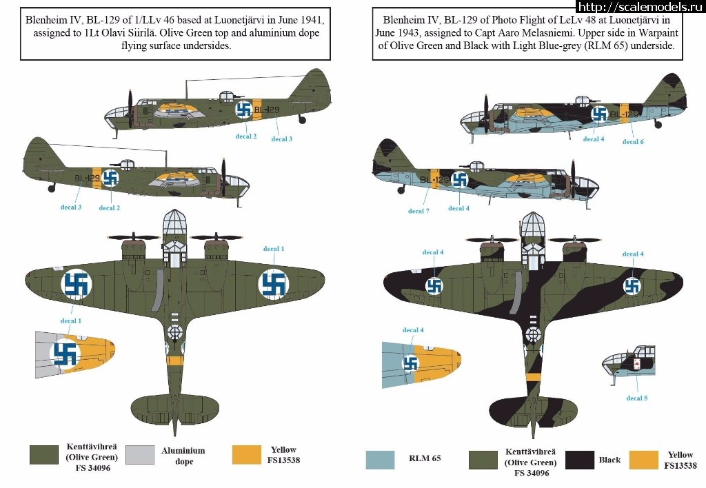 1498557852_19466304_1493305220689867_4038073114881876657_o.jpg :   SBS Model 1/72 & 1/48 Bristol Blenheim Mk. IV in Finnish Service WW II  