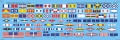 Обзор Rainbow 1/700 и 1/350 IJN signal flags (сигнальные флаги)